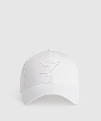 Czapki Akcesoria Gymshark Sharkhead Cap Białe | PL 4205FDN